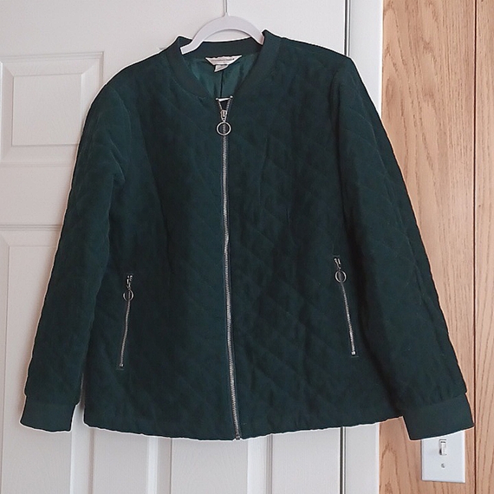 WOMEN CHRISTOPHER BANKS CORDUROY JACKET
